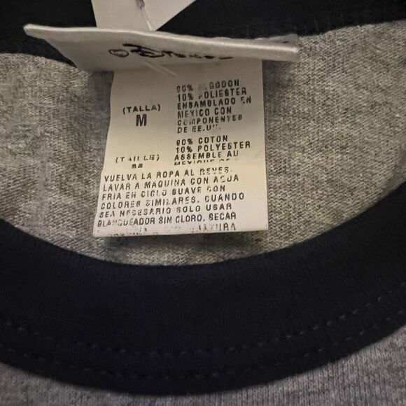 Walt Disney World Sacred Heart Navy Gray Cotton Blend Mens T-shirt Sz M NWT - Picture 9 of 9